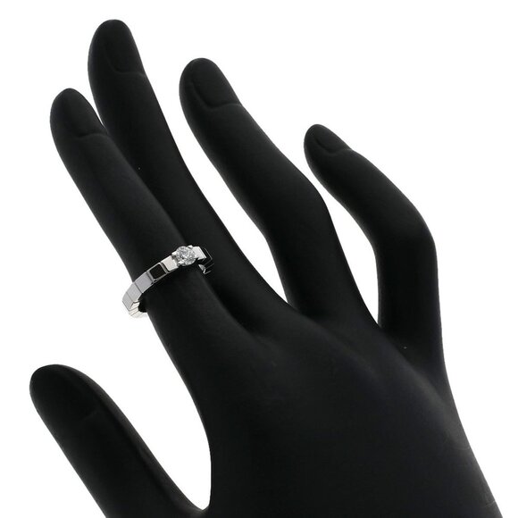 CARTIER 18k White Gold Diamond Lanier Ring #46 - Picture 7 of 11
